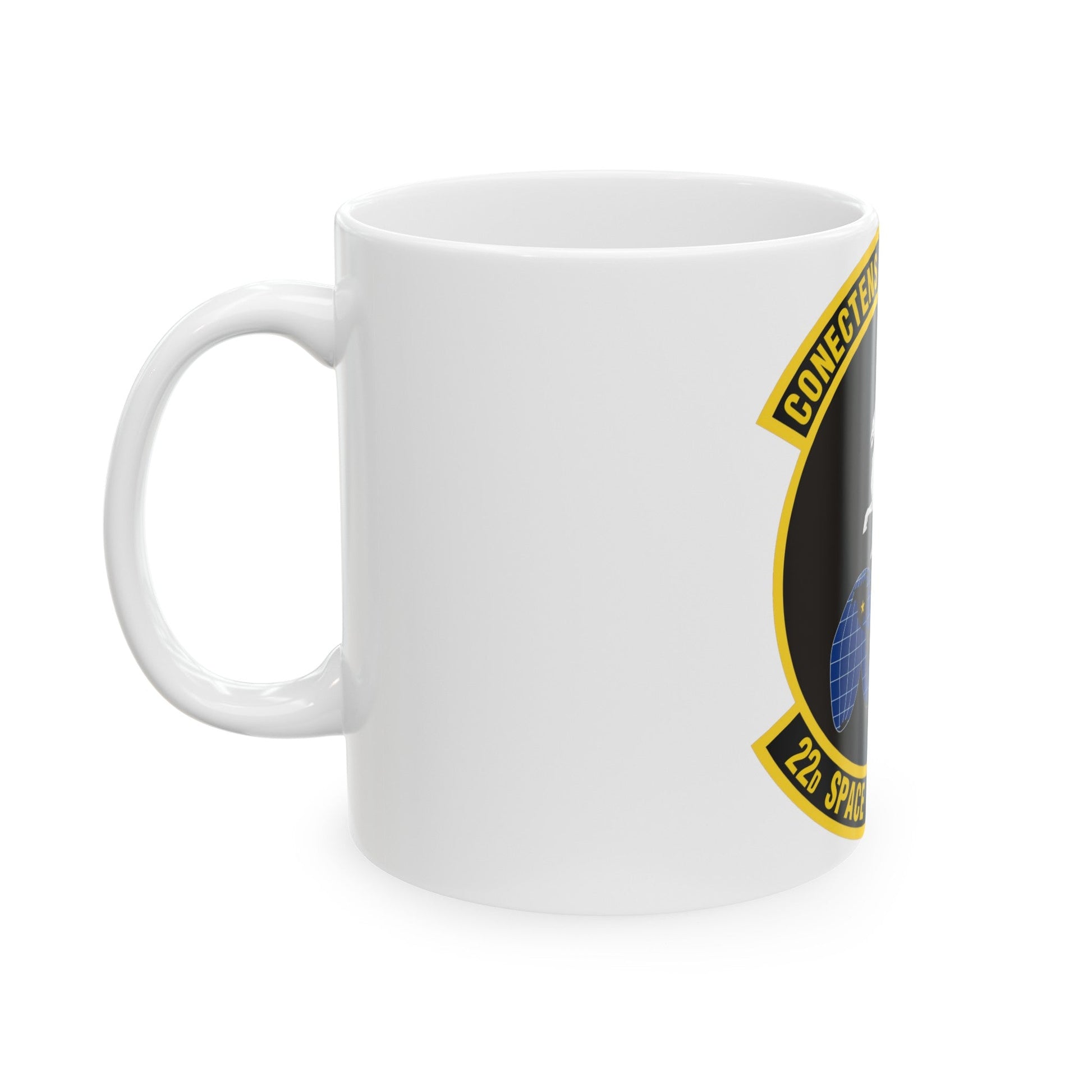 22d Space Operations Squadron (U.S. Air Force) White Coffee Mug-The Sticker Space