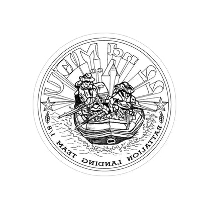 22nd MEU (USMC) REVERSE PRINT Transparent Die-Cut STICKER 6 Inch Die-Cut Transparent - The Sticker Space