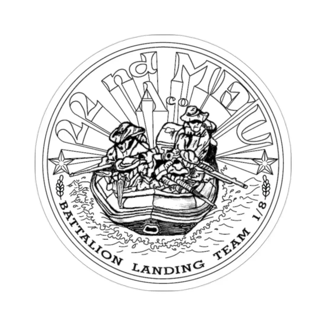 22nd MEU (USMC) STICKER Vinyl Die-Cut Decal - The Sticker Space