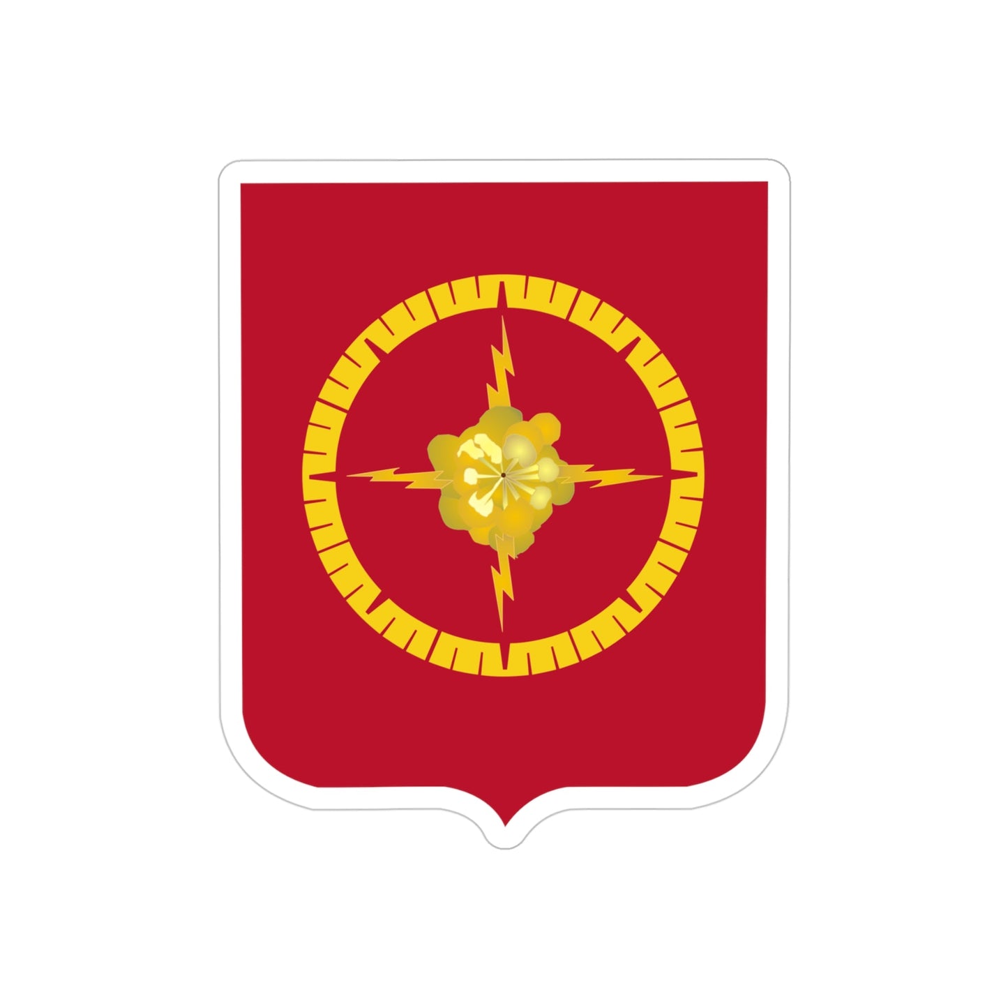 23 Field Artillery Battalion 2 (U.S. Army) REVERSE PRINT Transparent STICKER-4 Inch-The Sticker Space