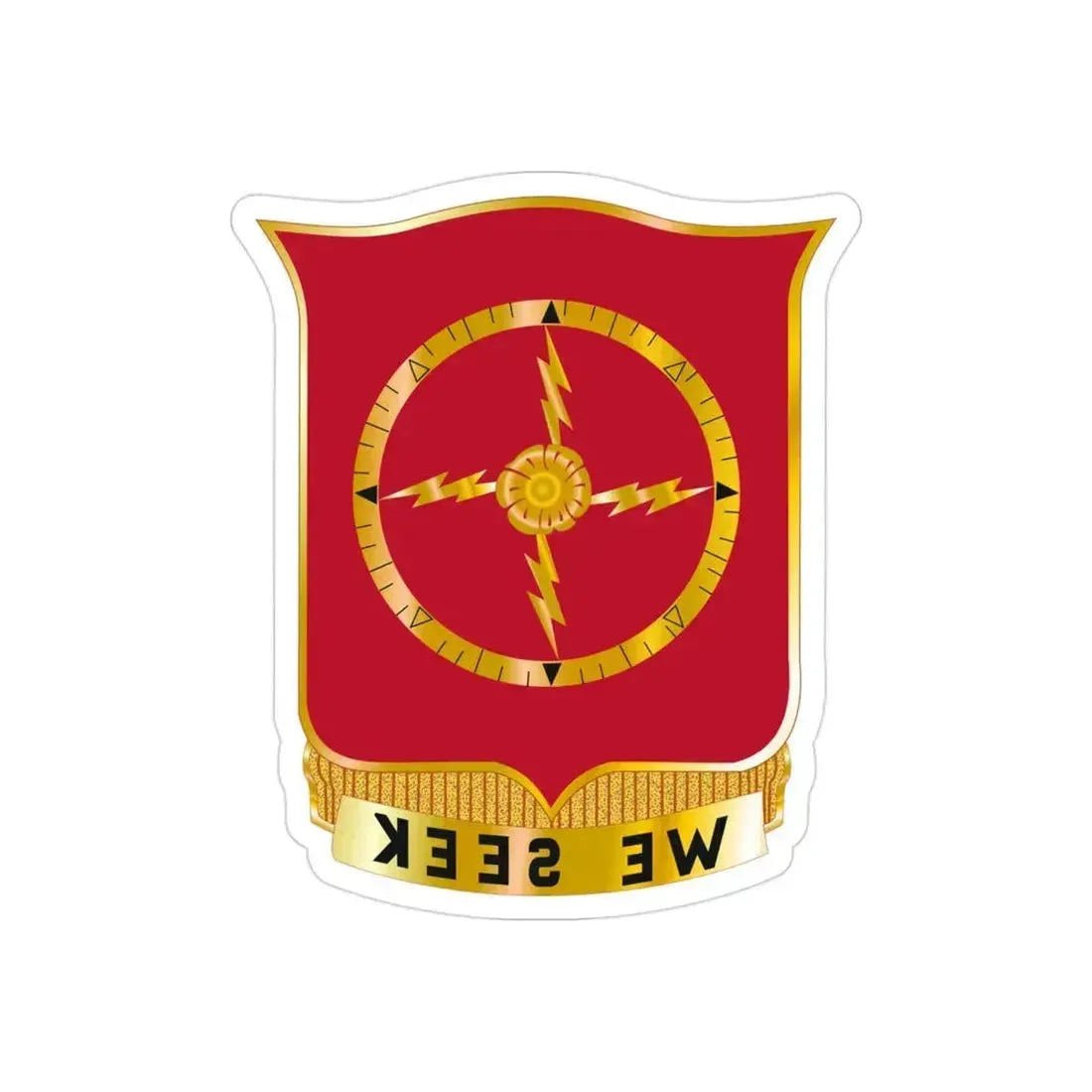 23 Field Artillery Battalion (U.S. Army) REVERSE PRINT Transparent Die-Cut STICKER 3 Inch Die-Cut Transparent - The Sticker Space