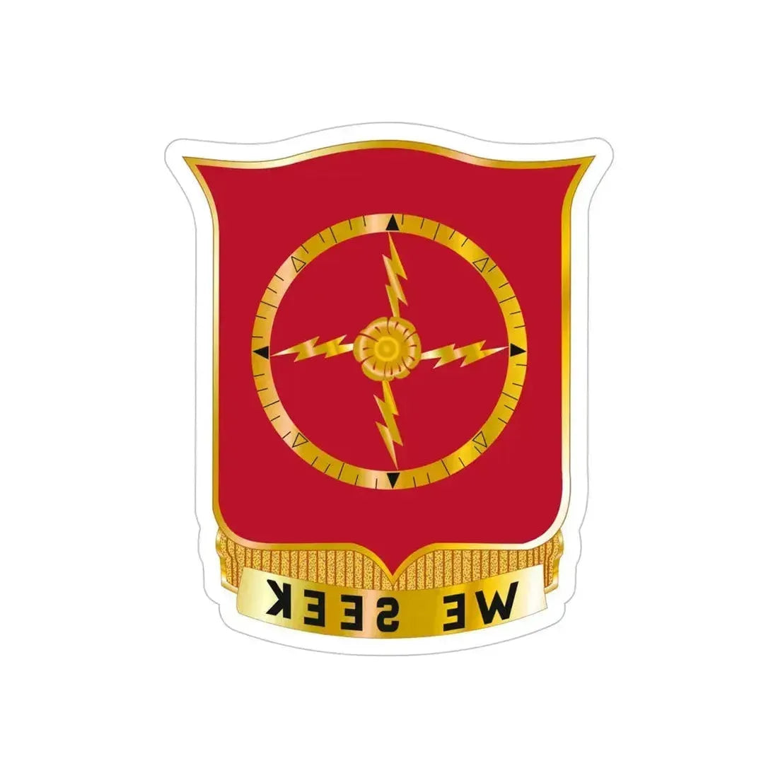 23 Field Artillery Battalion (U.S. Army) REVERSE PRINT Transparent Die-Cut STICKER 5 Inch Die-Cut Transparent - The Sticker Space