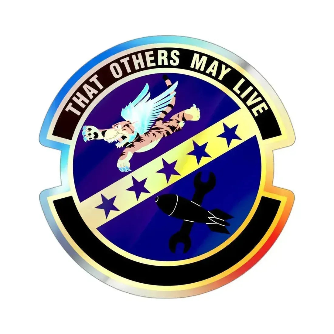 23 Maintenance Sq ACC (U.S. Air Force) Holographic STICKER Die-Cut Vinyl Decal 3 Inch Holographic - The Sticker Space