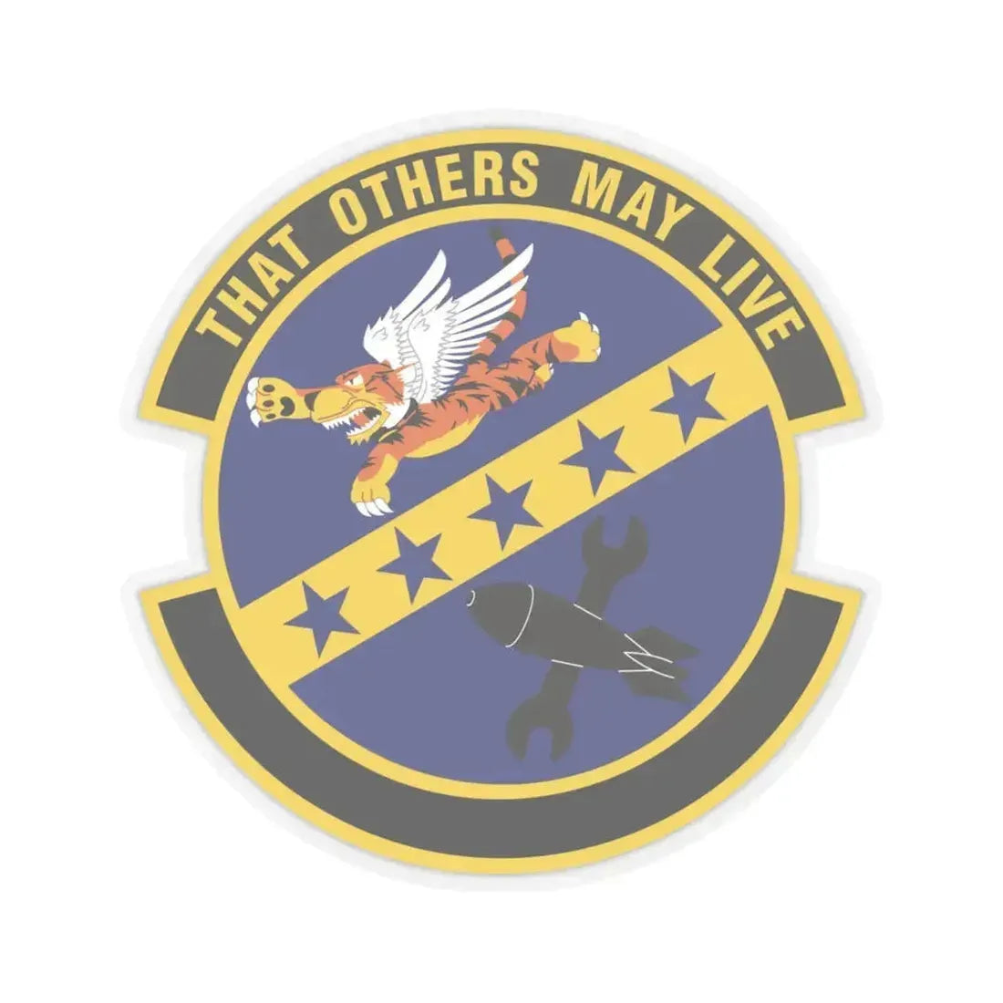 23 Maintenance Sq ACC (U.S. Air Force) STICKER Vinyl Kiss-Cut Decal 4 Inch Transparent - The Sticker Space