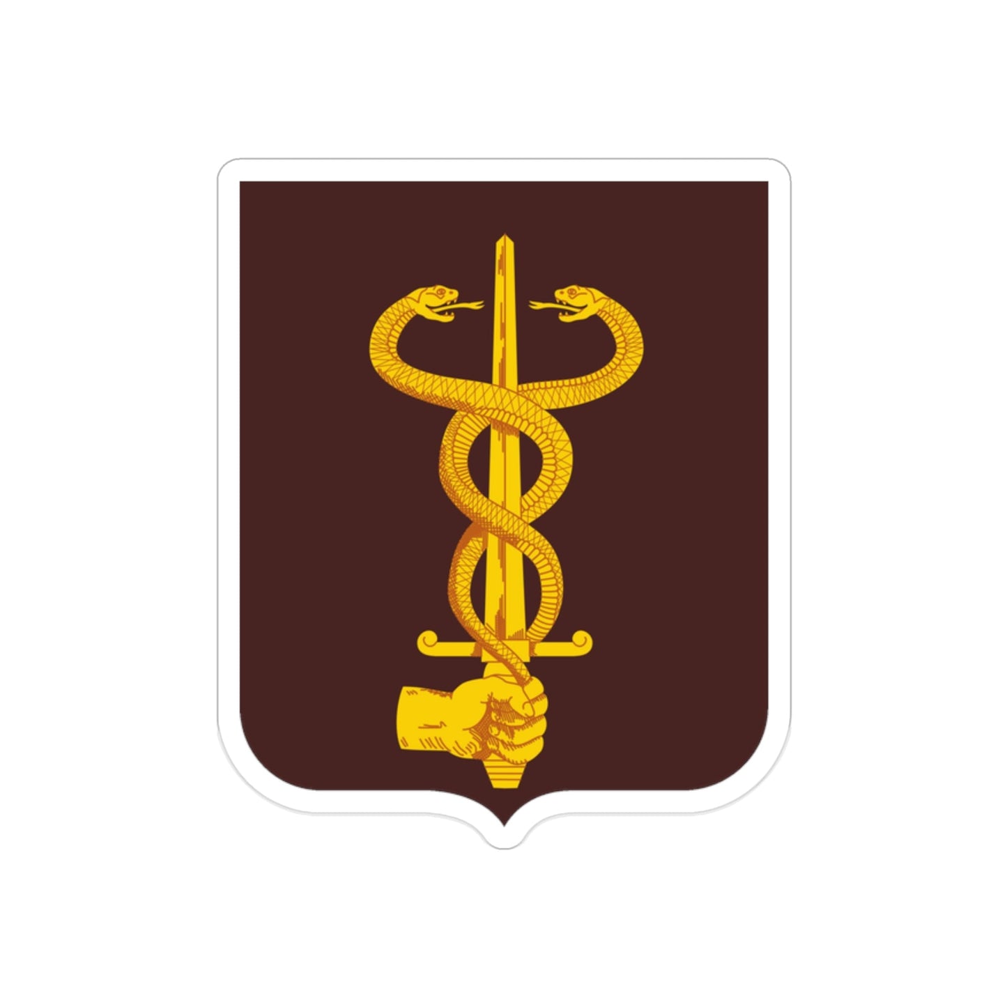 23 Medical Battalion 2 (U.S. Army) REVERSE PRINT Transparent STICKER-2 Inch-The Sticker Space