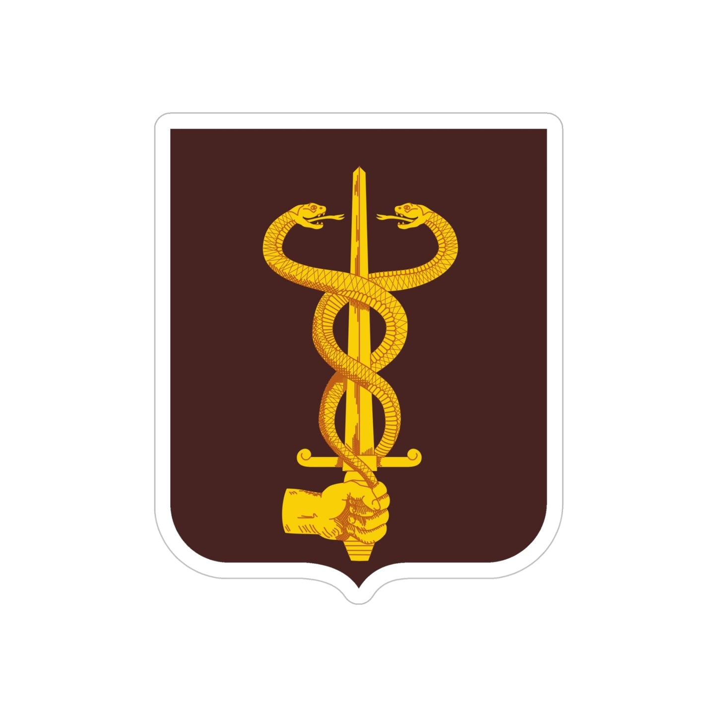 23 Medical Battalion 2 (U.S. Army) REVERSE PRINT Transparent STICKER-5 Inch-The Sticker Space