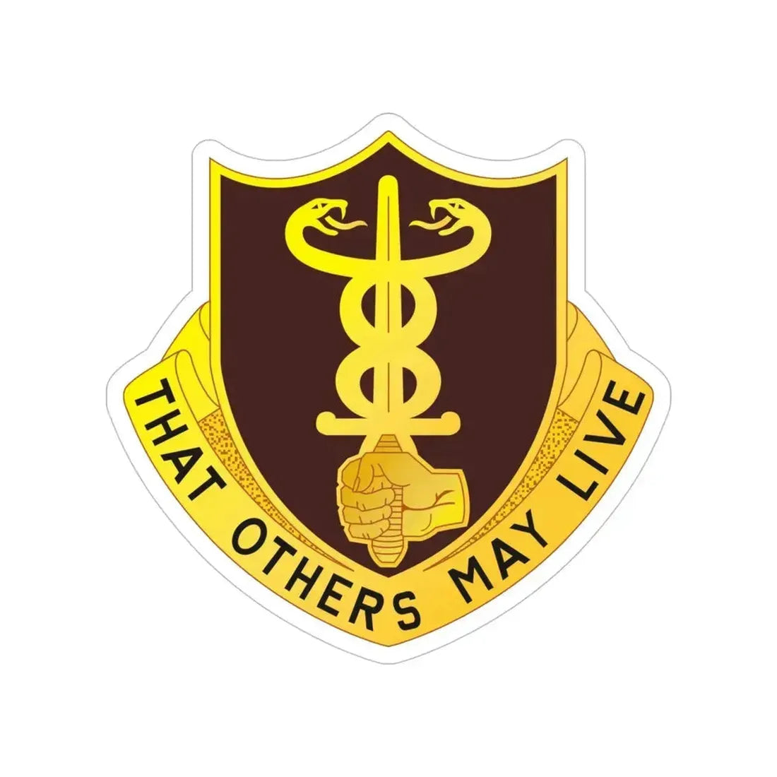 23 Medical Battalion (U.S. Army) Transparent STICKER Die-Cut Vinyl Decal 5 Inch - The Sticker Space
