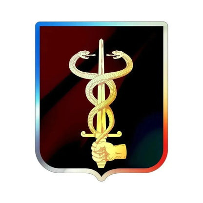 23 Medical Battalion v2 (U.S. Army) Holographic STICKER Die-Cut Vinyl Decal 4 Inch Holographic - The Sticker Space