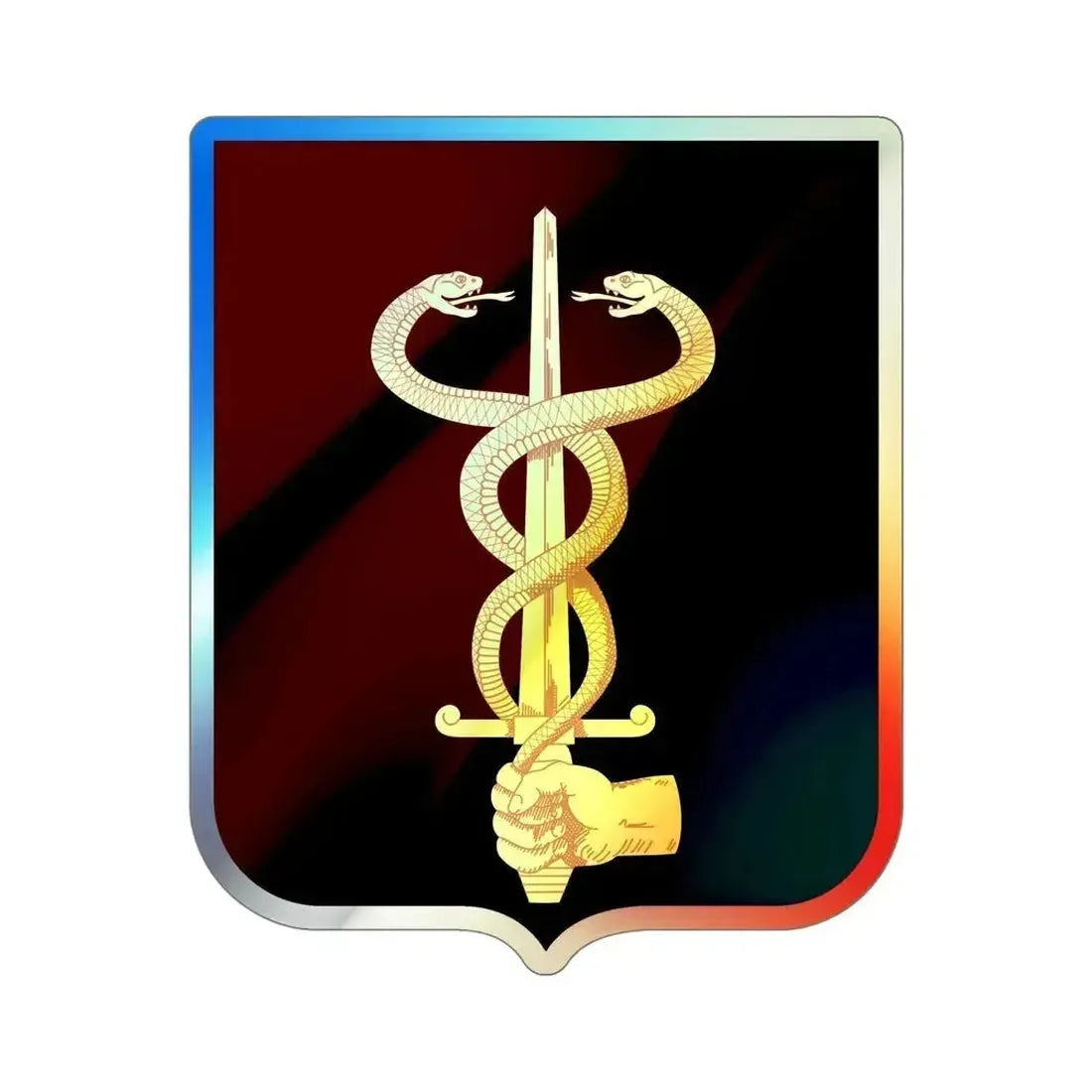23 Medical Battalion v2 (U.S. Army) Holographic STICKER Die-Cut Vinyl Decal 6 Inch Holographic - The Sticker Space