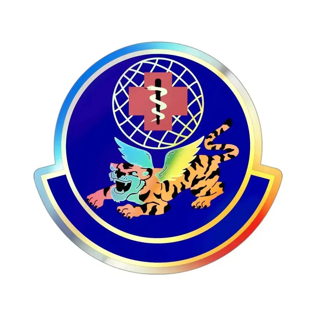 23 Operational Medical Readiness Squadron ACC (U.S. Air Force) Holographic STICKER Die-Cut Vinyl Decal 3 Inch - The Sticker Space