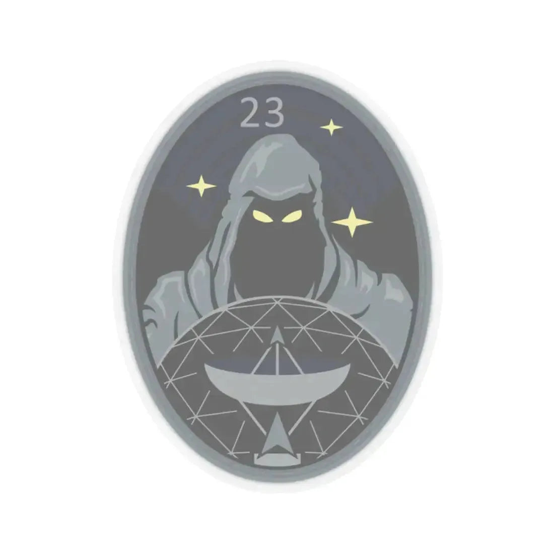 23 Space Operations Squadron (U.S. Space Force) STICKER Vinyl Kiss-Cut Decal 2 Inch Transparent - The Sticker Space