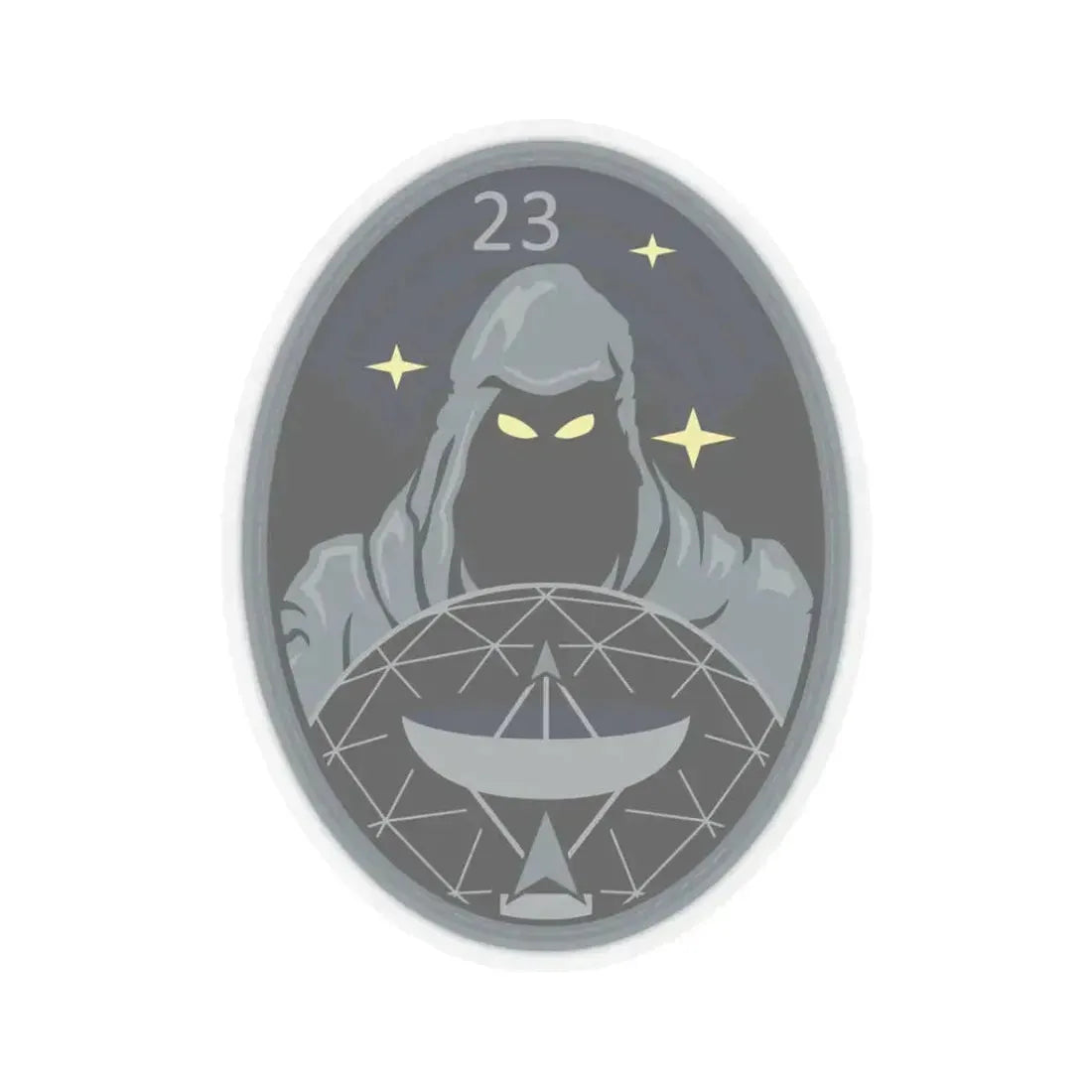 23 Space Operations Squadron (U.S. Space Force) STICKER Vinyl Kiss-Cut Decal 3 Inch Transparent - The Sticker Space