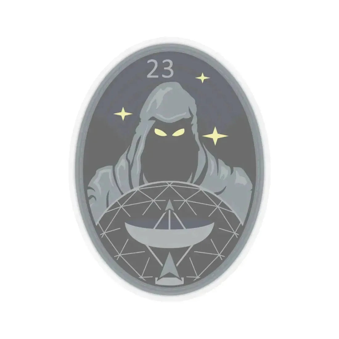 23 Space Operations Squadron (U.S. Space Force) STICKER Vinyl Kiss-Cut Decal 4 Inch Transparent - The Sticker Space