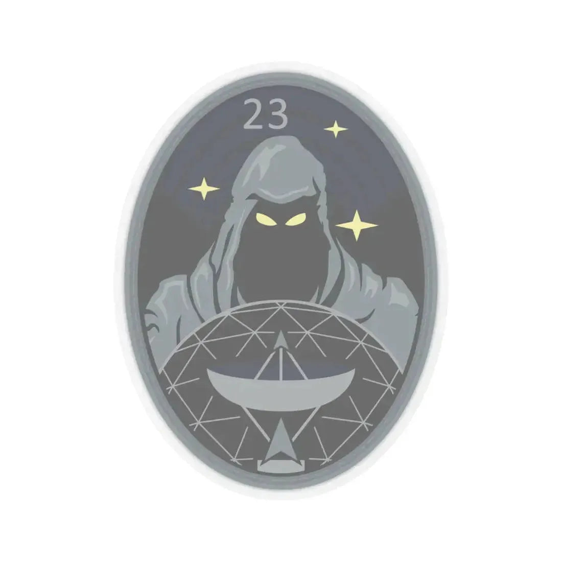 23 Space Operations Squadron (U.S. Space Force) STICKER Vinyl Kiss-Cut Decal 6 Inch Transparent - The Sticker Space