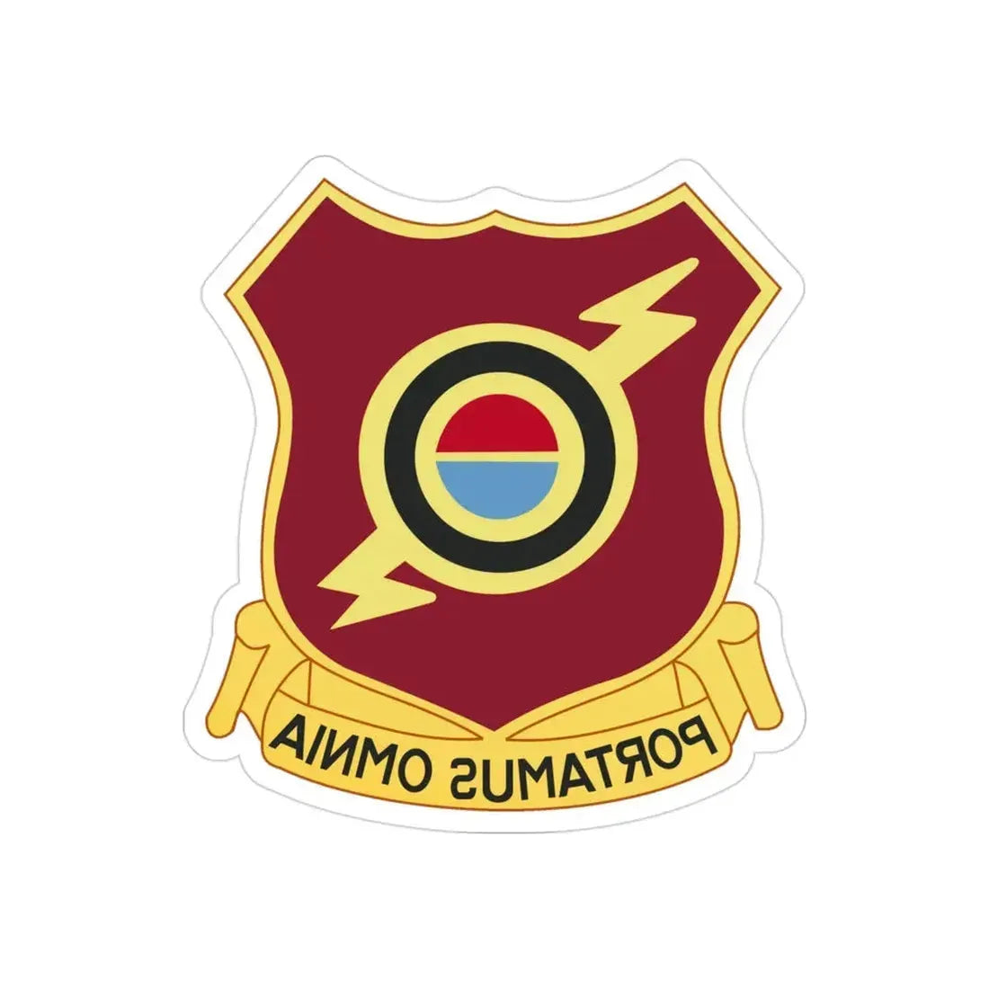 23 Transportation Battalion (U.S. Army) REVERSE PRINT Transparent Die-Cut STICKER - The Sticker Space