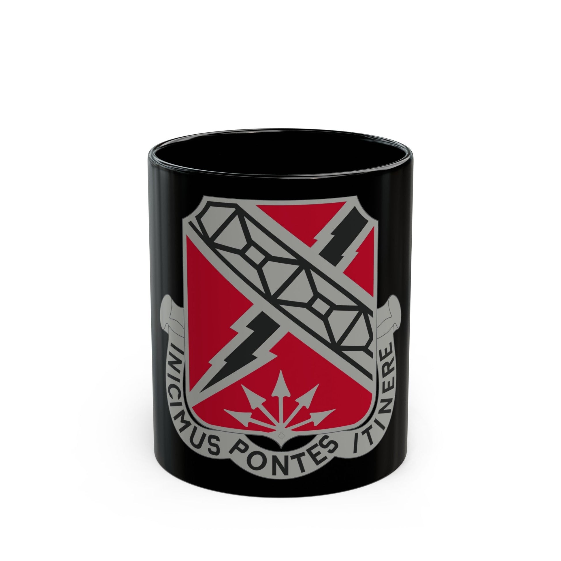 230 Engineer Battalion (U.S. Army) Black Coffee Mug-11oz-The Sticker Space