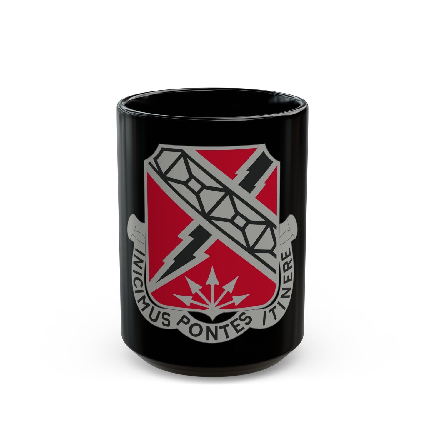 230 Engineer Battalion (U.S. Army) Black Coffee Mug-15oz-The Sticker Space