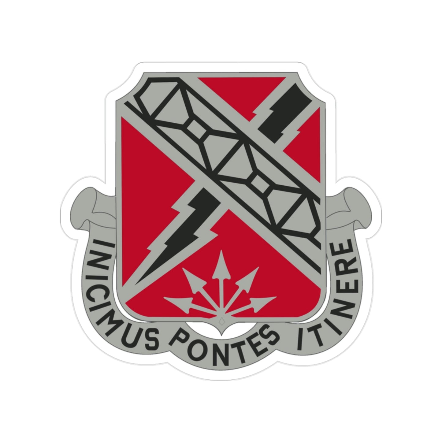 230 Engineer Battalion (U.S. Army) Transparent STICKER Die-Cut Vinyl Decal-2 Inch-The Sticker Space