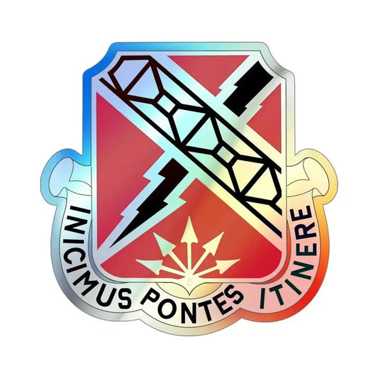 230 Engineer Battalion (U.S. Army) Holographic STICKER Die-Cut Vinyl Decal 6 Inch Holographic - The Sticker Space