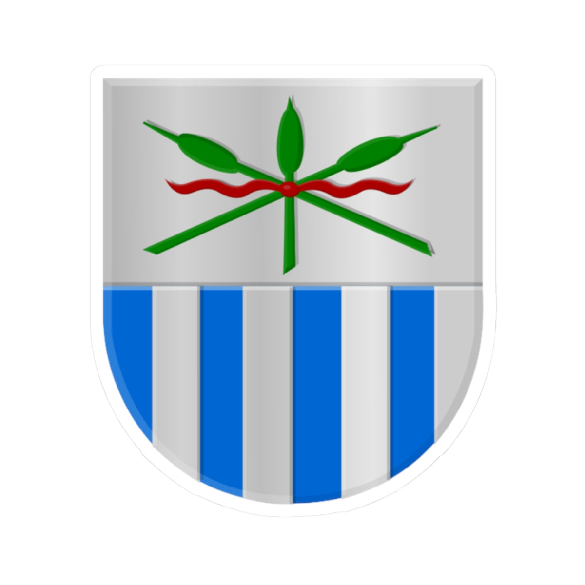 Anjum wapen (Netherlands) (Coat of Arms) STICKER Vinyl Kiss-Cut Decal