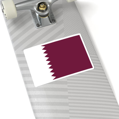 Flag of Qatar 1949-1971 3-2 (Qatar) STICKER Vinyl Kiss-Cut Decal