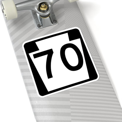 PA-70 (Pennsylvania) (Road Sign) STICKER Vinyl Kiss-Cut Decal