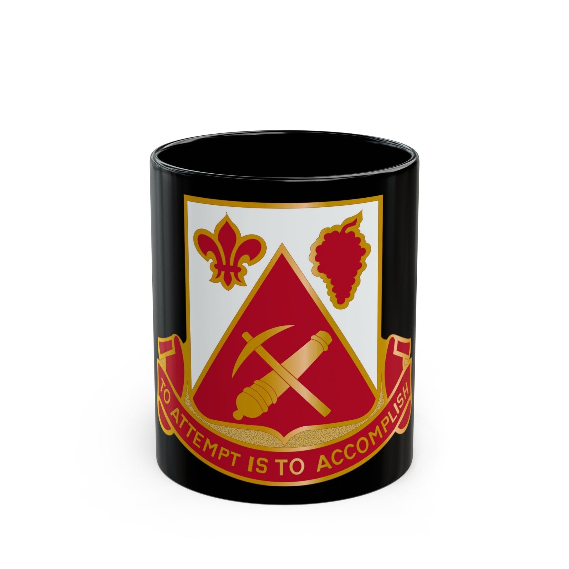 231 Engineer Combat Battalion (U.S. Army) Black Coffee Mug-11oz-The Sticker Space