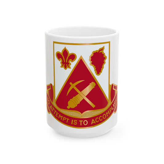 231 Engineer Combat Battalion (U.S. Army) White Coffee Mug-15oz-The Sticker Space