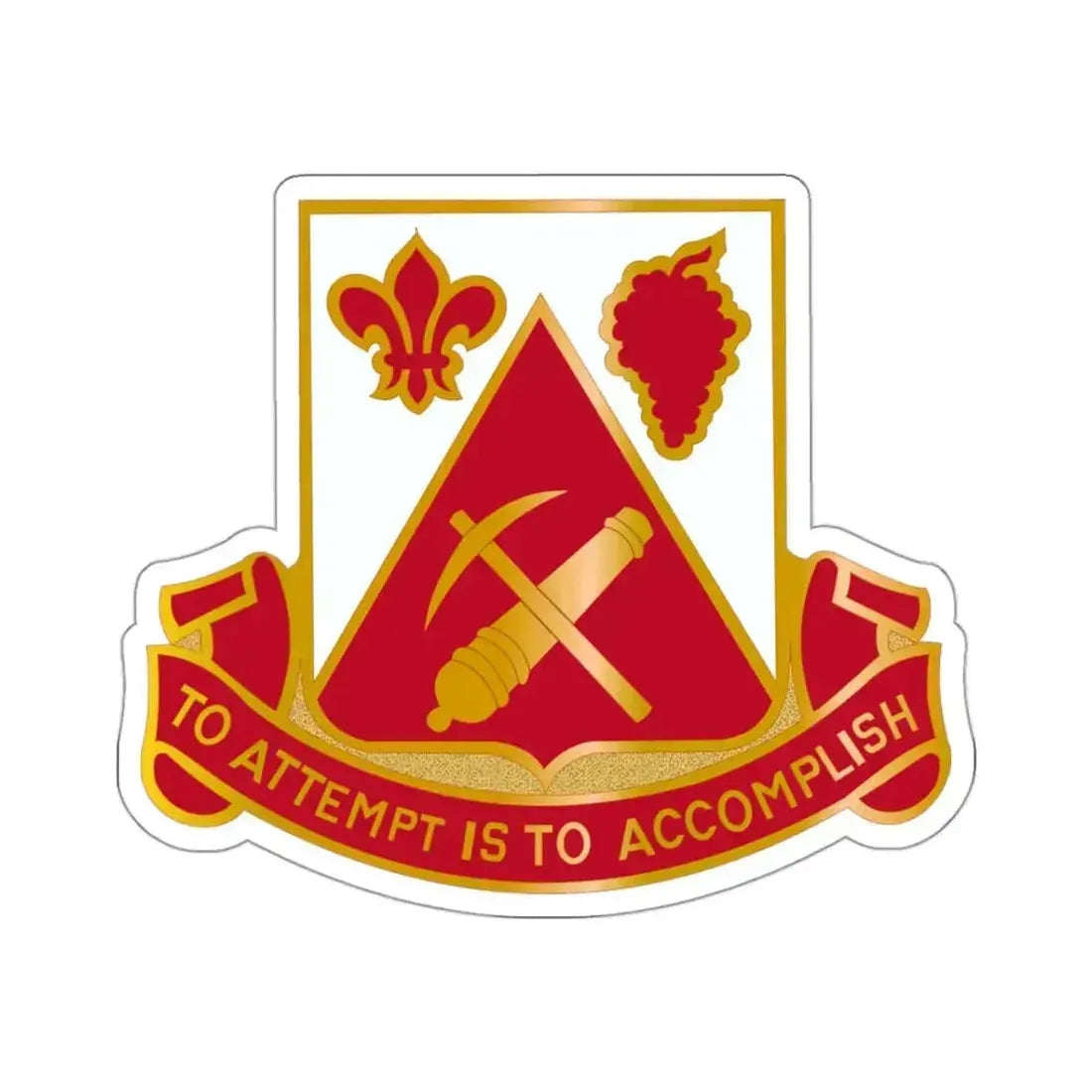 231 Engineer Combat Battalion (U.S. Army) STICKER Vinyl Kiss-Cut Decal 3 Inch White - The Sticker Space