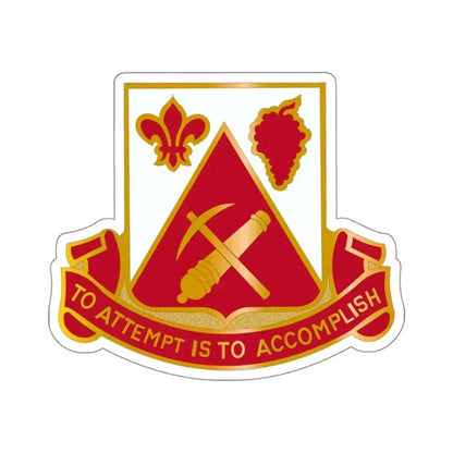 231 Engineer Combat Battalion (U.S. Army) STICKER Vinyl Kiss-Cut Decal 4 Inch White - The Sticker Space