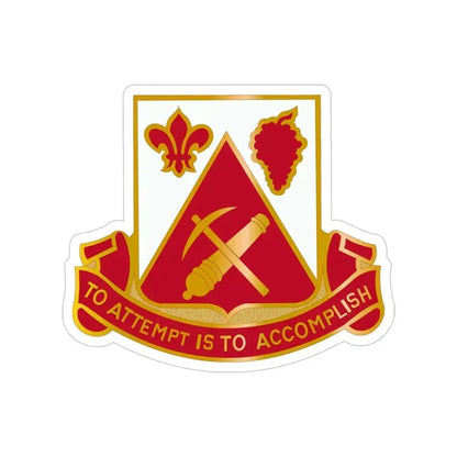 231 Engineer Combat Battalion (U.S. Army) Transparent STICKER Die-Cut Vinyl Decal 5 Inch - The Sticker Space