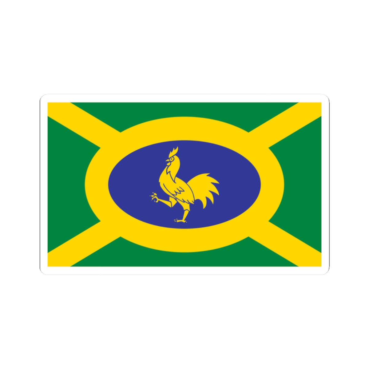 Penkhull village flag (England) STICKER Vinyl Kiss-Cut Decal