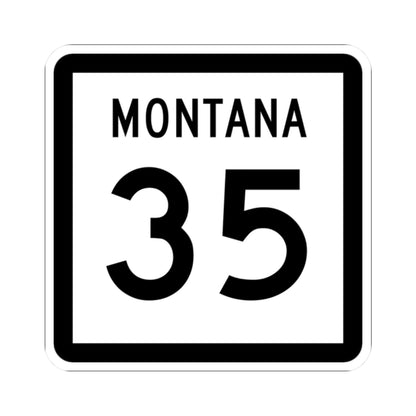 MT-35 (Montana) (Road Sign) STICKER Vinyl Kiss-Cut Decal