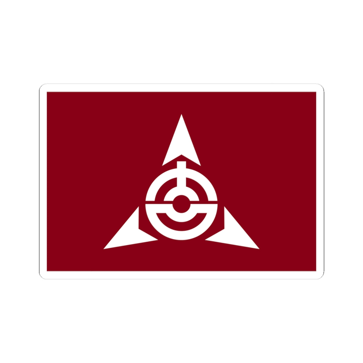 Flag of Yoshioka Gunma (Japan) STICKER Vinyl Kiss-Cut Decal