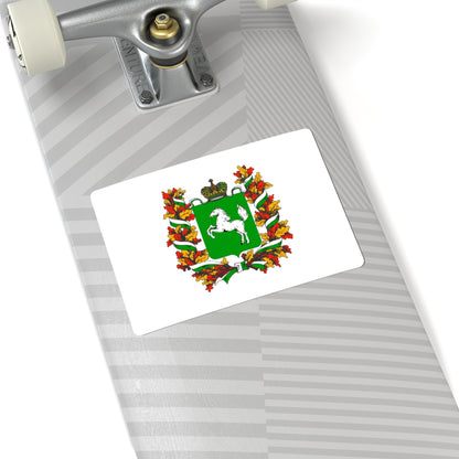 Flag of Tomsk Oblast (Russia) STICKER Vinyl Kiss-Cut Decal