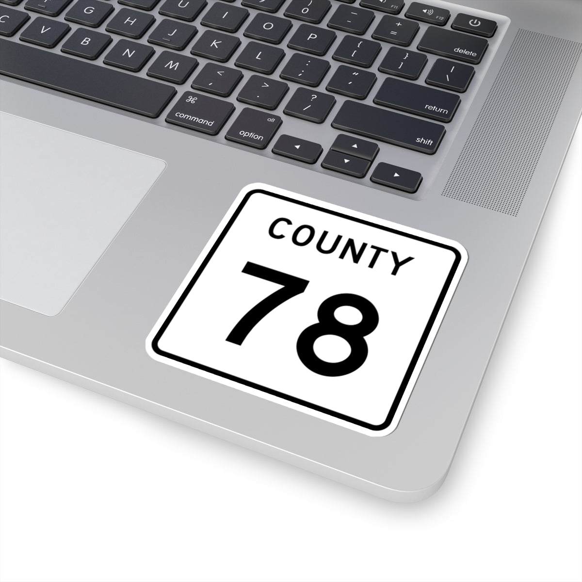 County 78 square (Minnesota) (Road Sign) STICKER Vinyl Kiss-Cut Decal
