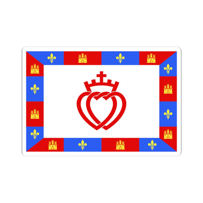 Traditional flag of Vendee (France) STICKER Vinyl Kiss-Cut Decal