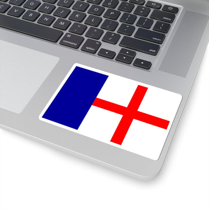 Flag of Cargese (France) STICKER Vinyl Kiss-Cut Decal