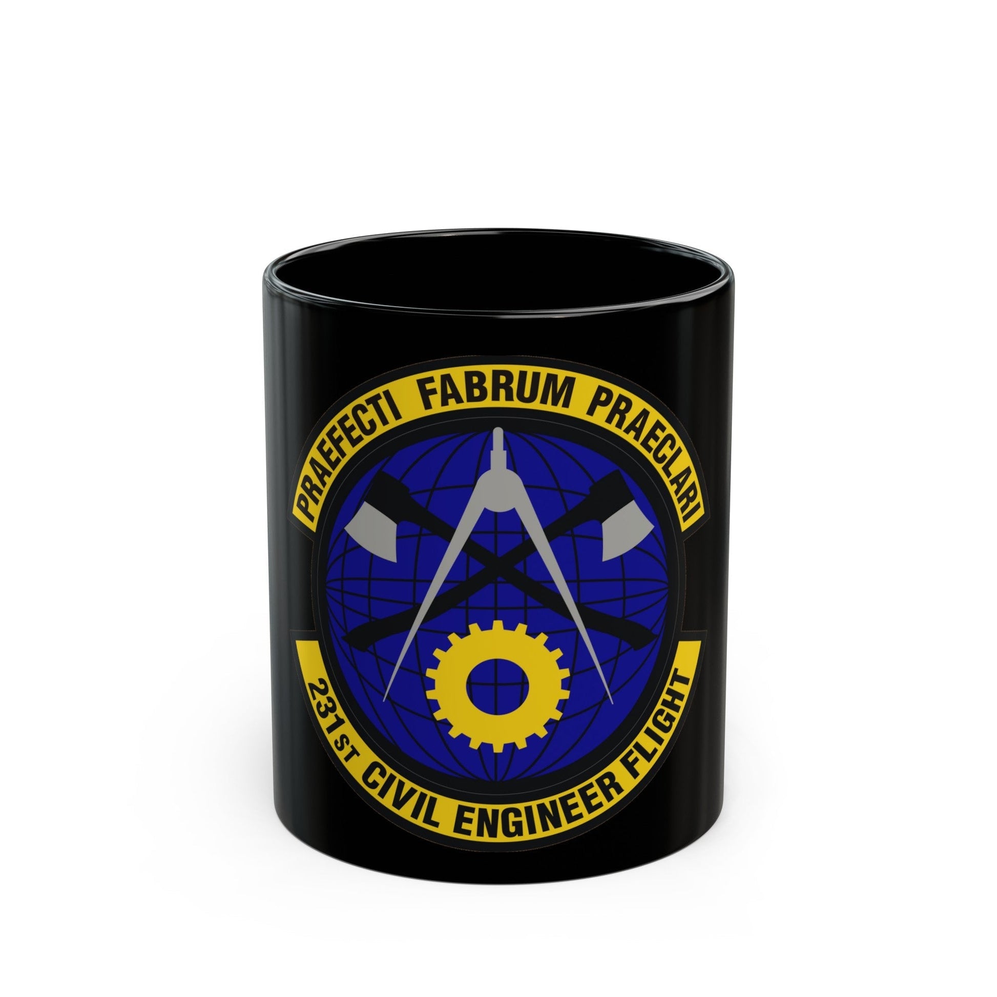 231st Civil Engineer Flight (U.S. Air Force) Black Coffee Mug-11oz-The Sticker Space