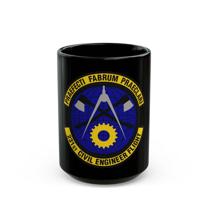 231st Civil Engineer Flight (U.S. Air Force) Black Coffee Mug-15oz-The Sticker Space