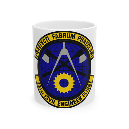 231st Civil Engineer Flight (U.S. Air Force) White Coffee Mug-11oz-The Sticker Space
