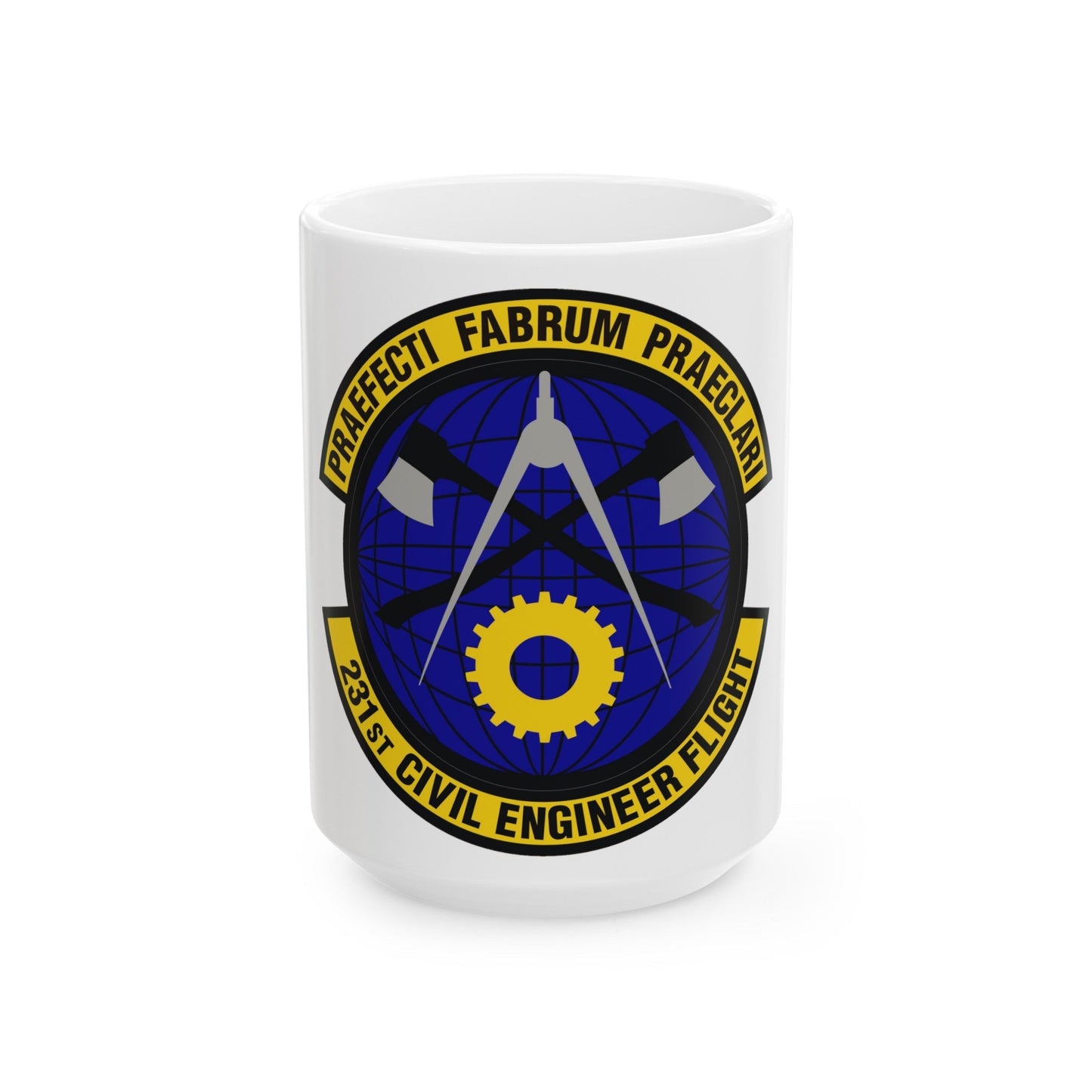 231st Civil Engineer Flight (U.S. Air Force) White Coffee Mug-15oz-The Sticker Space