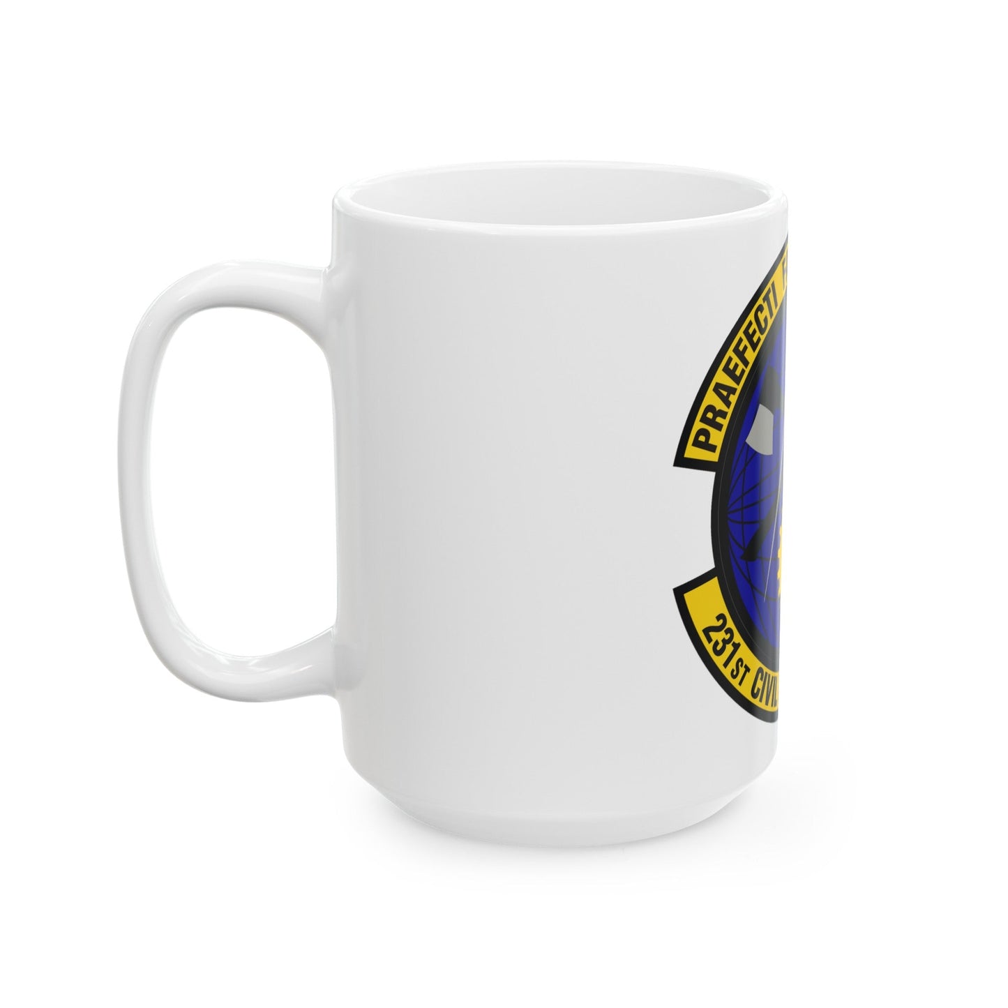 231st Civil Engineer Flight (U.S. Air Force) White Coffee Mug-The Sticker Space