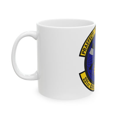 231st Civil Engineer Flight (U.S. Air Force) White Coffee Mug-The Sticker Space