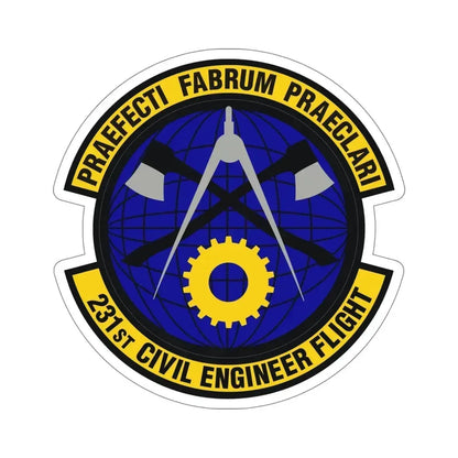 231st Civil Engineer Flight (U.S. Air Force) STICKER Vinyl Die-Cut Decal 6 Inch - The Sticker Space