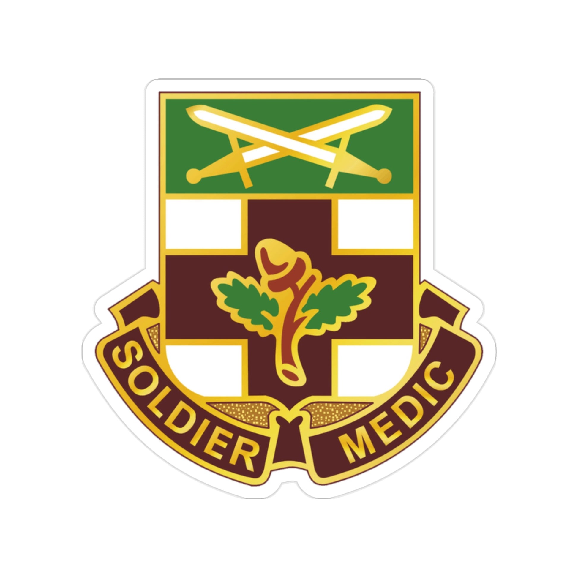 232 Medical Battalion (U.S. Army) Transparent STICKER Die-Cut Vinyl Decal-2 Inch-The Sticker Space