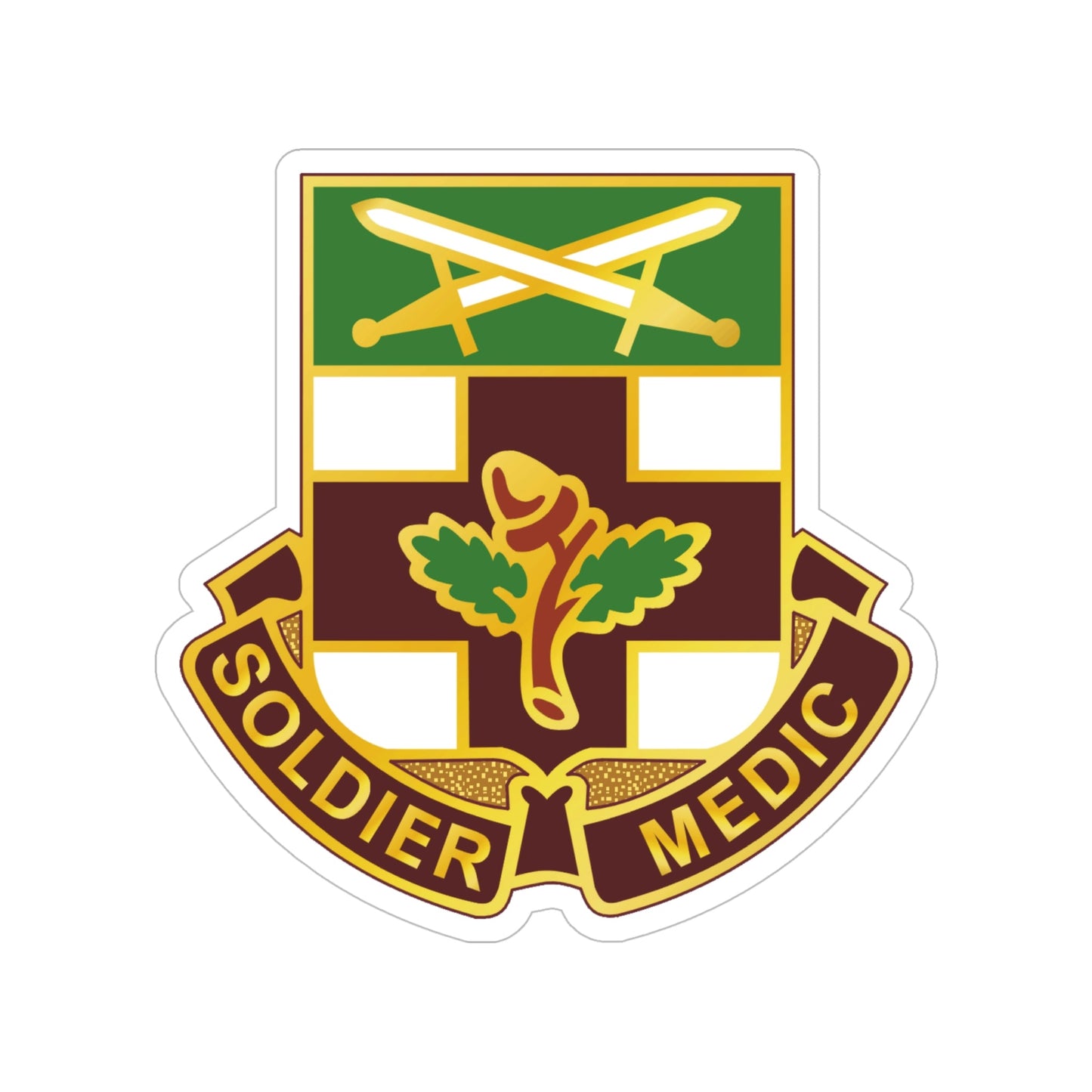 232 Medical Battalion (U.S. Army) Transparent STICKER Die-Cut Vinyl Decal-6 Inch-The Sticker Space