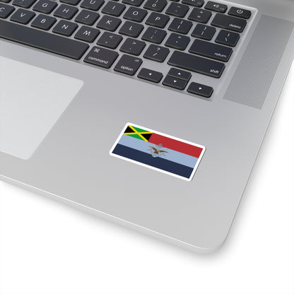 Flag of the Jamaica Defence Force 2020 (Jamaica) STICKER Vinyl Kiss-Cut Decal