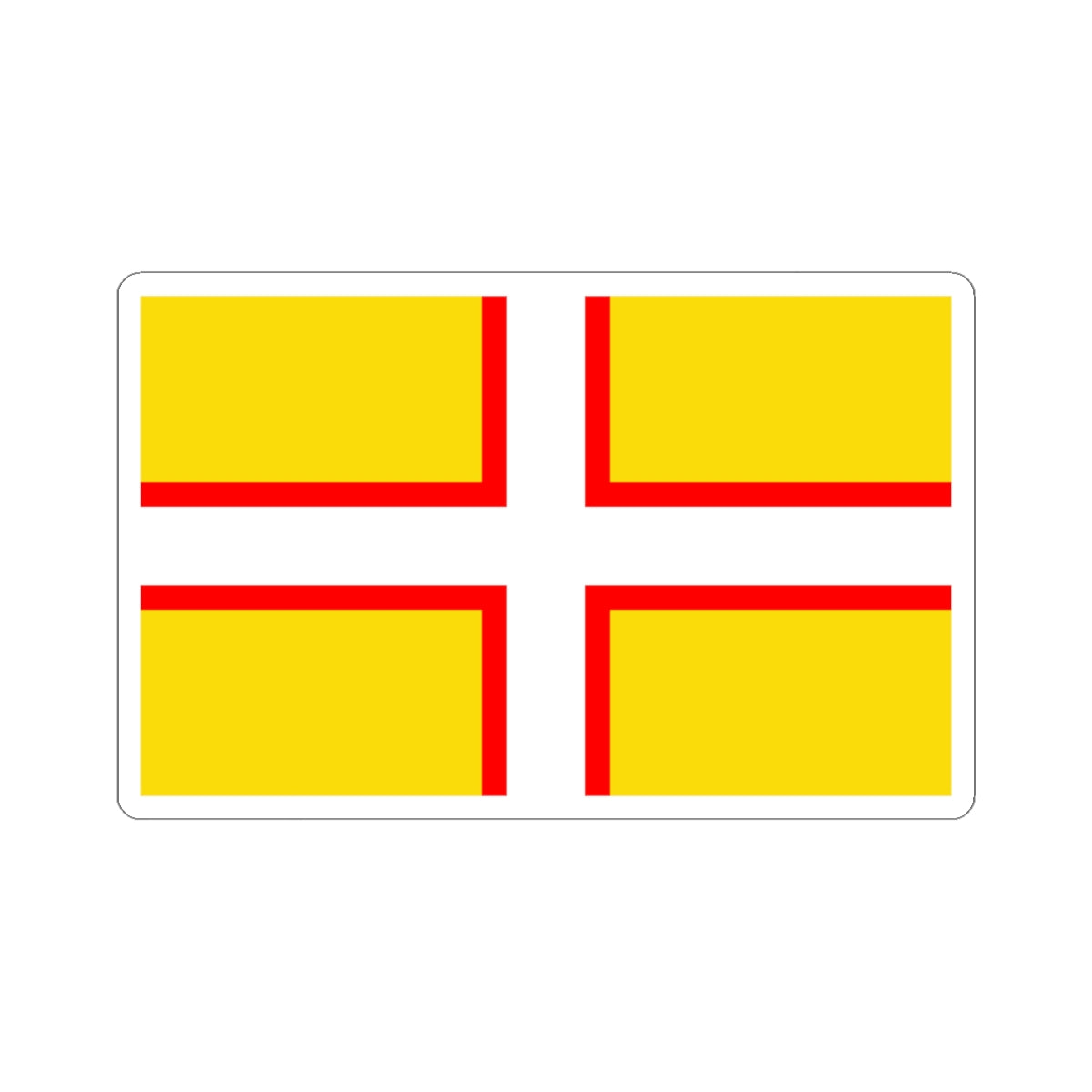 Saint Wites Cross (England) STICKER Vinyl Kiss-Cut Decal