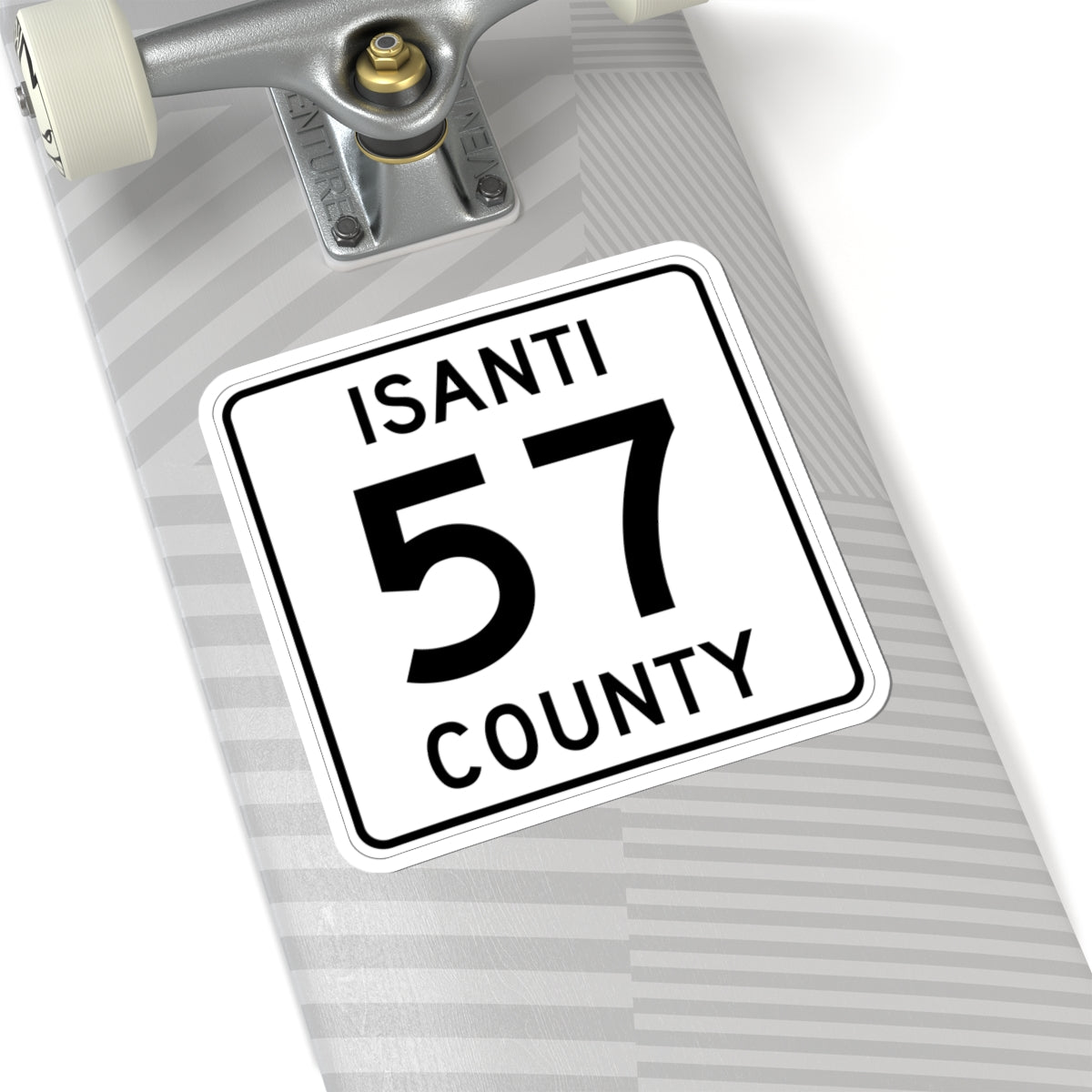 Isanti County 57 MN (Minnesota) (Road Sign) STICKER Vinyl Kiss-Cut Decal